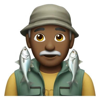 Fisherman with trevally sticker