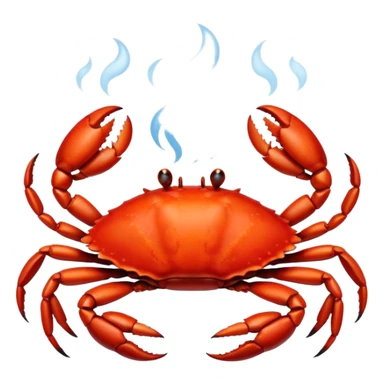 Crab in the fire sticker