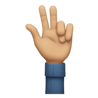 A man who is showing his fingers towards the top sticker