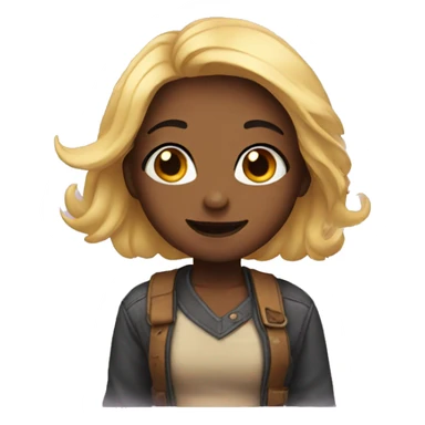 girl flirting  sticker