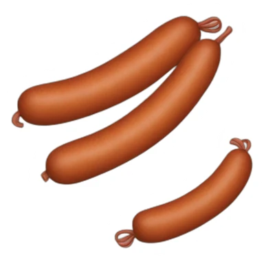 a single sausage sticker