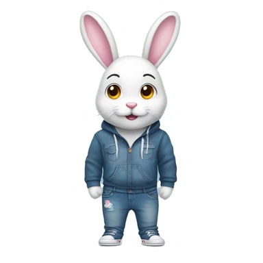 New jeans bunny in hoodie sticker