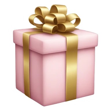 Light pink Christmas present sticker