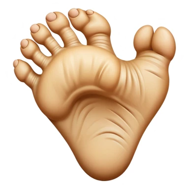 giant foot front view sticker