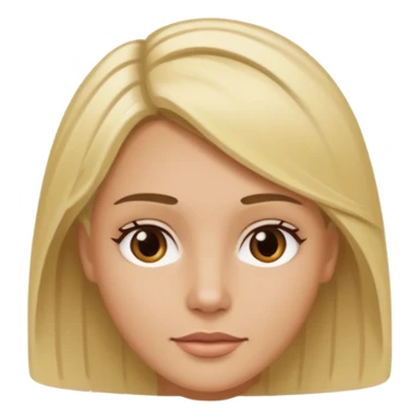 One woman medium length blond highlights hair
One man medium dark skin no hair sticker