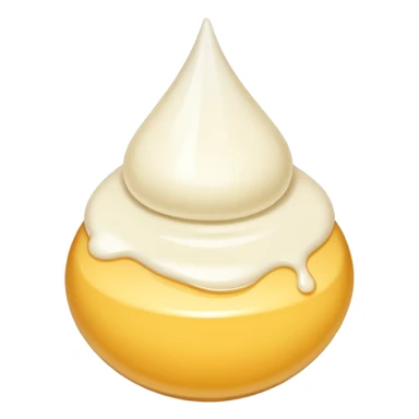 a drop of cream sticker