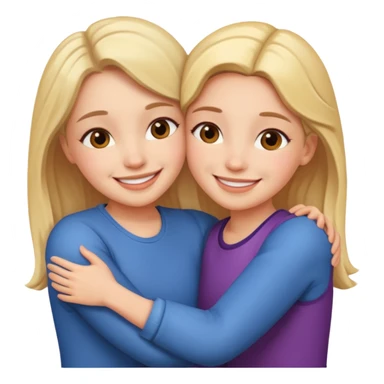 Two girl naked hug sticker