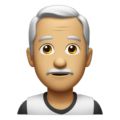 a desperate-looking character sticker