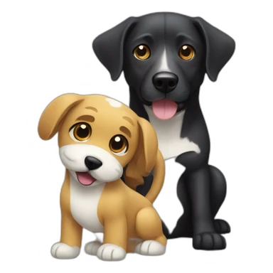 Fused Dog And Snake sticker