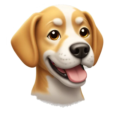 dog enjoying a sunny day sticker