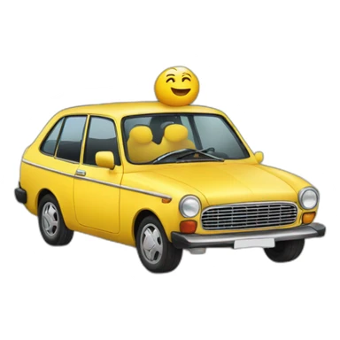 chat sur une voiture  sticker