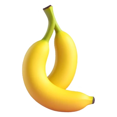 realistic banana half peeled sticker