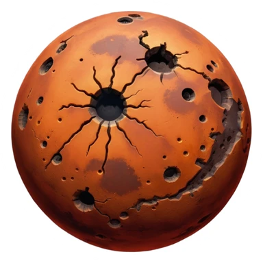mars planet sticker