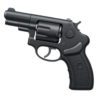 Black gun  sticker