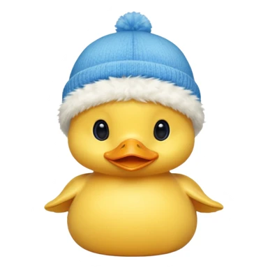 blue hats, baby duck sticker
