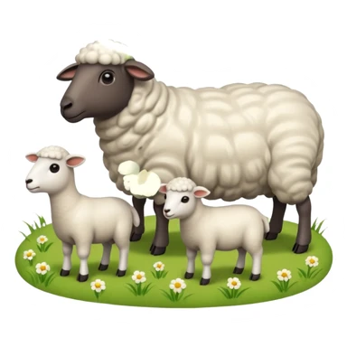 flock of sheep sticker