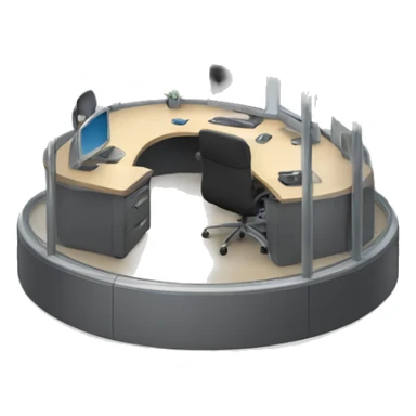 glass office work pod sticker