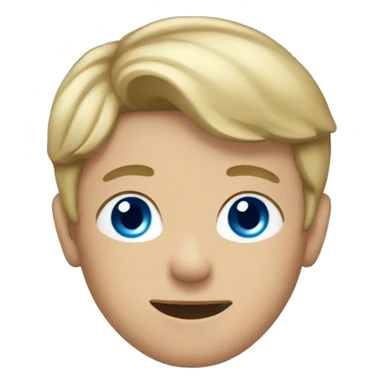 Boy with dirty blonde hair and blue eyes sticker