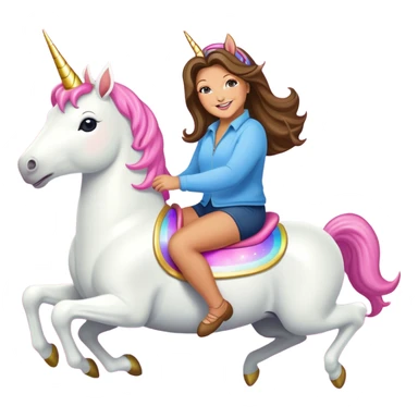 abby lee miller riding a unicorn space ship sticker