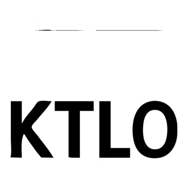 Change the solid background color to green, keep KTLO text and style the same, no border, minimal look. sticker