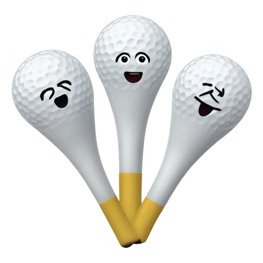 4 golf tee people that are best friends sticker