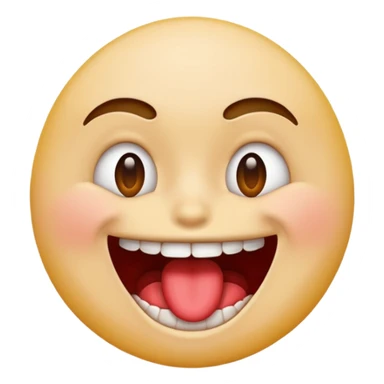 Emoji biting its lip sticker