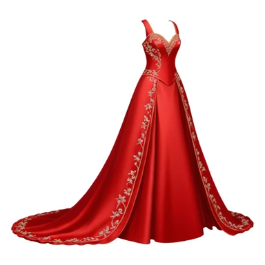 red wedding dress sticker
