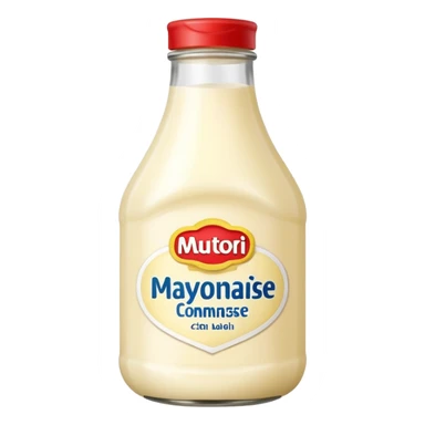 Glass Bottle of Mayonnaise sticker