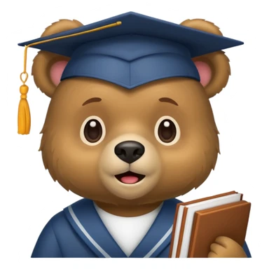 student bear sticker