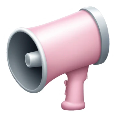 Light Pink megaphone sticker