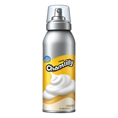 chantilly cream spray sticker