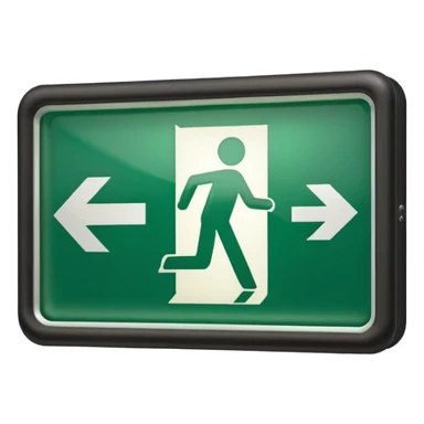 emergency exit  sticker