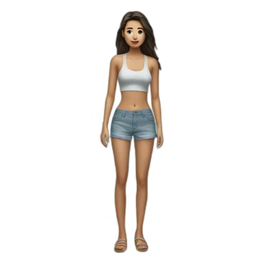 emily willis standing on beach topftee sticker