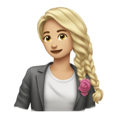 Cara emoji enamorado  sticker