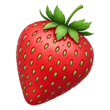 Strawberry inside with lots of white paint sticker