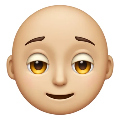 emoji face ￼half smile with one eye half closed/twitching sticker