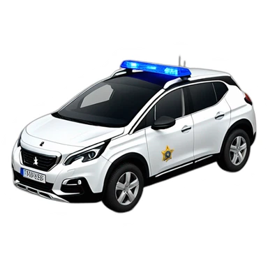 Peugeot 3008 police nationale  sticker