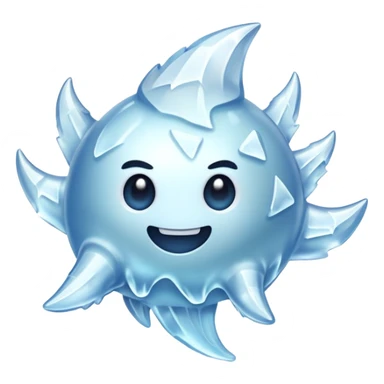 an ice very fast fling creature sticker