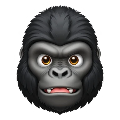 big head gorilla  sticker