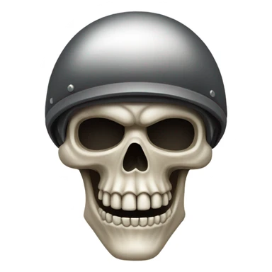 Motorbike skull sticker