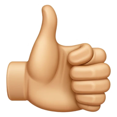 thumbs up emoij extra long thumb sticker