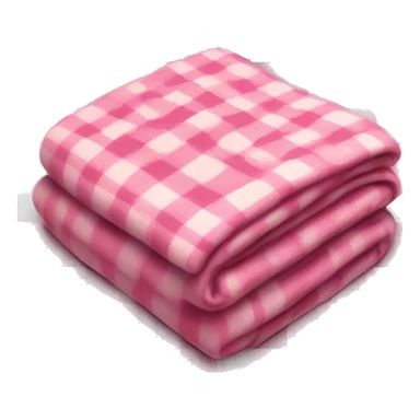 Pink plaid blanket sticker