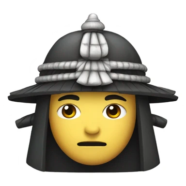 Japanese Samurai with a Cap sticker