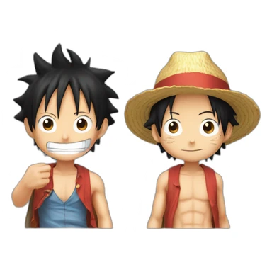 Luffy et ace sticker