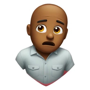 Heart being troubled sticker