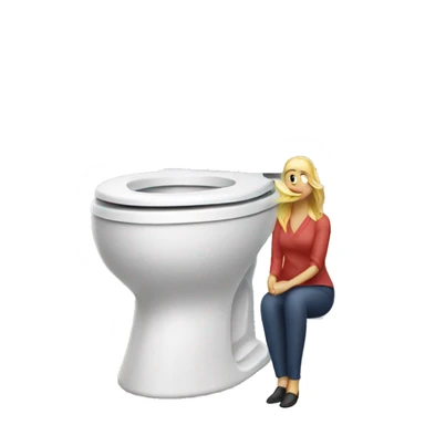 Skibidi toilet with women sticker