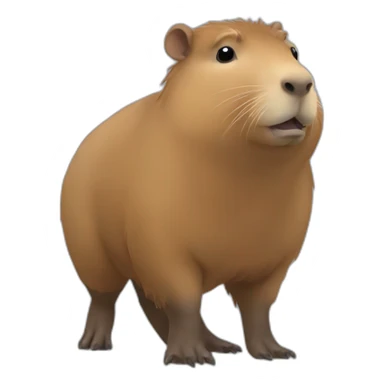 Un capybara qui fait du foot sticker