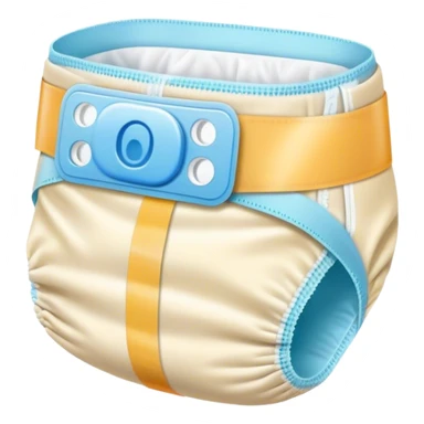 Baby diaper with plastic tapes sticker