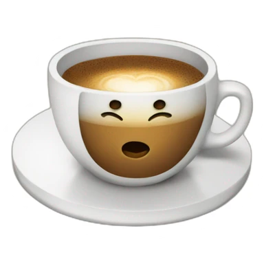 Coffee with laptop sticker