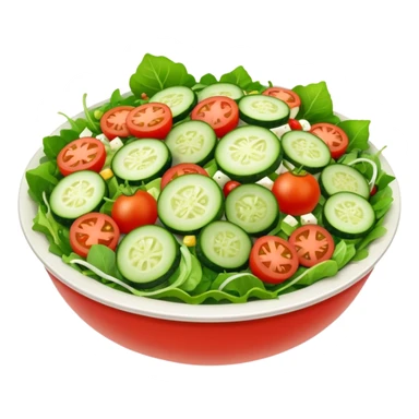 different salad different colors  sticker